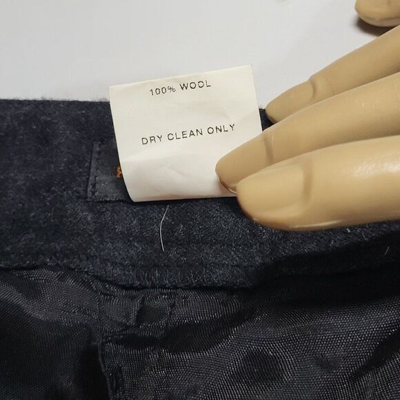 Harris/Wallace, Not Worn, Black Lined Women's 100% Wool Dress Pants, Size 12 - Picture 6 of 9